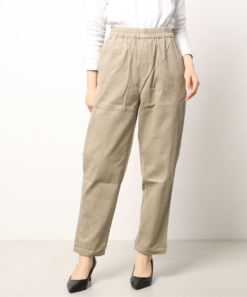 Samansa Mos2 blue（サマンサモスモスブルー）の「コーデュロイシェフパンツ（その他パンツ・レディース・ベージュ/グレー/チャコール/キナリ・ﾌﾘ-）」の11枚目の写真