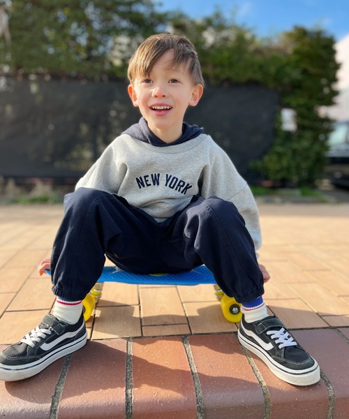 NESTA BRAND（ネスタブランド）の「NESTA KIDS(ネスタキッズ) / NEWYORKパーカー（パーカー・キッズ・ネイビー/グレー・100/110/120/130/140）」の5枚目の写真