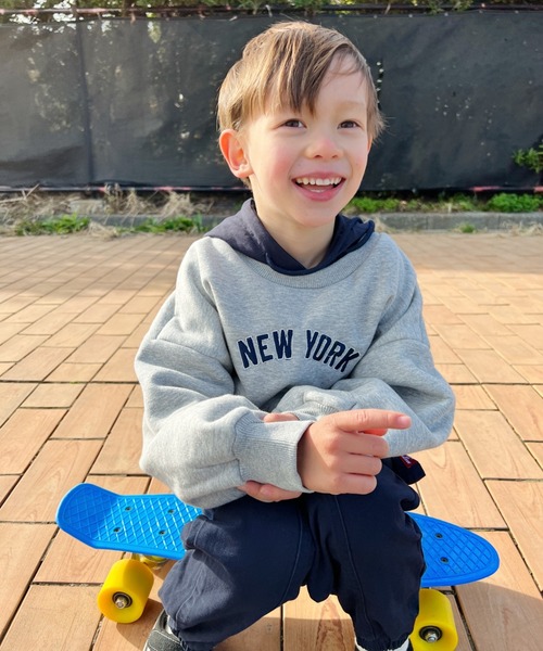 NESTA BRAND（ネスタブランド）の「NESTA KIDS(ネスタキッズ) / NEWYORKパーカー（パーカー・キッズ・ネイビー/グレー・100/110/120/130/140）」の7枚目の写真