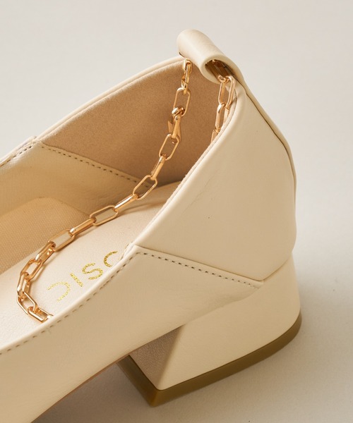 DISCOAT（ディスコート）の「アンクレット付パンプス（パンプス・レディース・アイボリー/ブラック・LARGE/MEDIUM）」の5枚目の写真