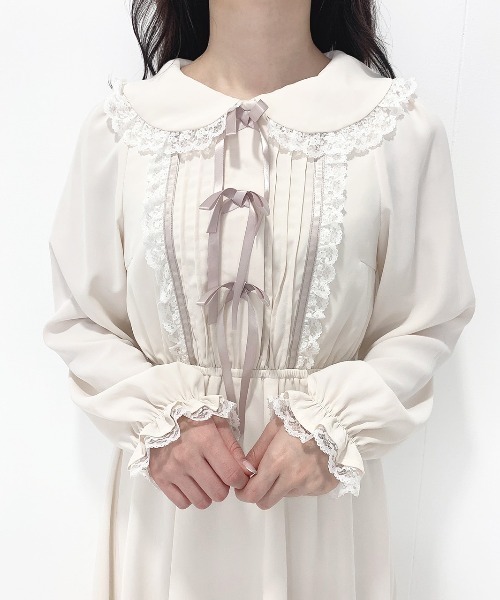 Honey Cinnamon(ハニーシナモン)の「フリルリボンワンピース Honey Cinnamon(ハニーシナモン)の「フリルリボンワンピース