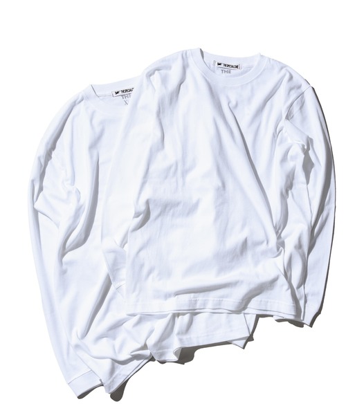 THE(ザ)の「(使用禁止)【THE (ザ)】THE PACK L/S TEE(Tシャツ/カットソー・レディース・ホワイト/ブラック・S/M/L/XL)」の2枚目の写真
