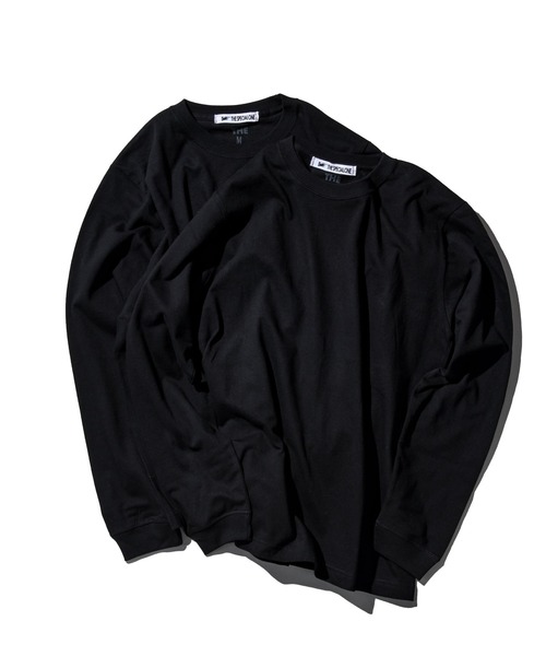 THE(ザ)の「(使用禁止)【THE (ザ)】THE PACK L/S TEE(Tシャツ/カットソー・レディース・ホワイト/ブラック・S/M/L/XL)」の1枚目の写真