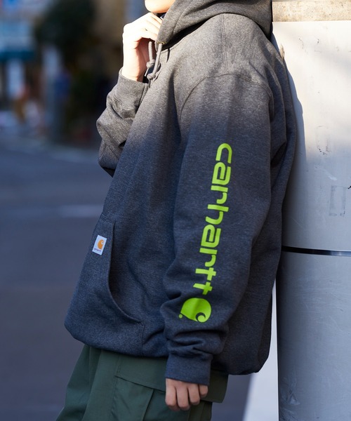 Carhartt(カーハート)の「【Carhartt】ビッグシルエットサイドロゴパーカー K288(パーカー・レディース・チャコールグレー/ブラック/ネイビー/グレー/アイボリー/ブラウン/グリーン・SMALL/X-LARGE/MEDIUM/LARGE/S/M/L/XL)」の9枚目の写真
