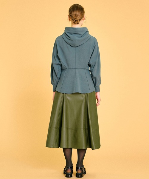 LANVIN en Bleu（ランバンオンブルー）の「フェイクレザーフレア 