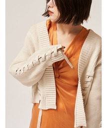 FRAY I.D | レースアップ畦カーディガン(カーディガン/ボレロ)