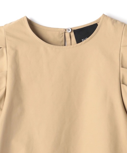 N.O.R.C by the line(ノークバイザライン)の「コットンナイロンタックスリーブブラウス(シャツ/ブラウス・レディース・ブラック/ベージュ/カーキ・S/M)」の12枚目の写真