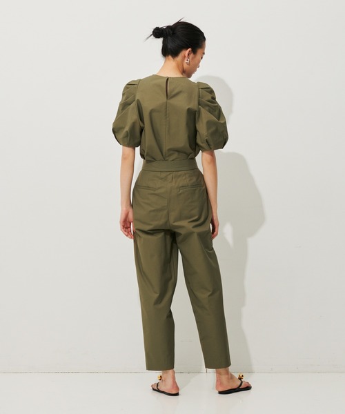 N.O.R.C by the line(ノークバイザライン)の「コットンナイロンタックスリーブブラウス(シャツ/ブラウス・レディース・ブラック/ベージュ/カーキ・S/M)」の6枚目の写真