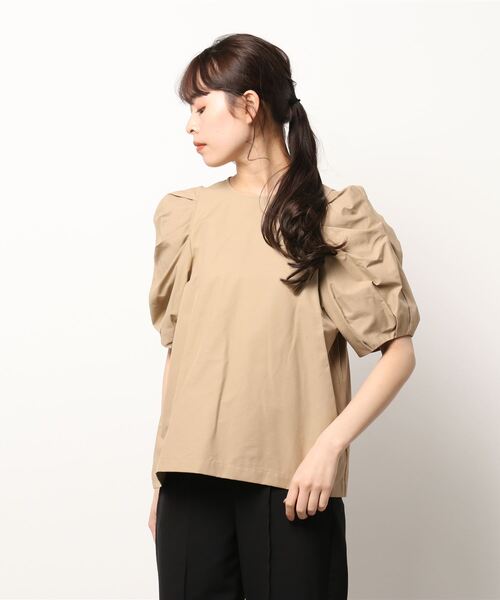 N.O.R.C by the line(ノークバイザライン)の「コットンナイロンタックスリーブブラウス(シャツ/ブラウス・レディース・ブラック/ベージュ/カーキ・S/M)」の20枚目の写真