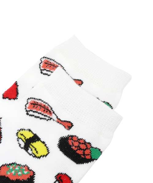 WEGO(ウィゴー)の「WEGO/SUSHIソックス(ソックス/靴下・レディース・ホワイト/ブラック・FREE)」の3枚目の写真