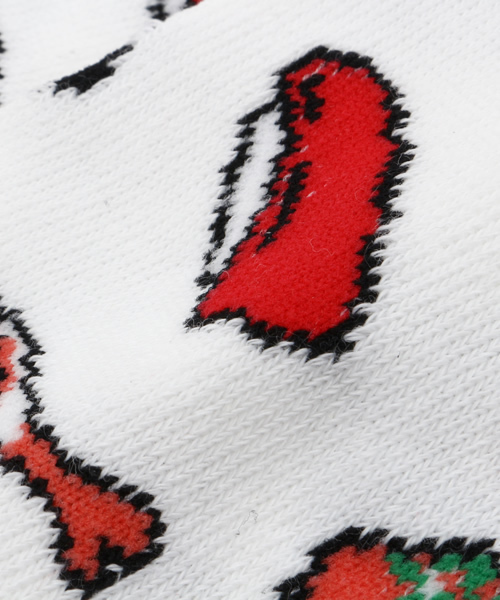 WEGO(ウィゴー)の「WEGO/SUSHIソックス(ソックス/靴下・レディース・ホワイト/ブラック・FREE)」の5枚目の写真