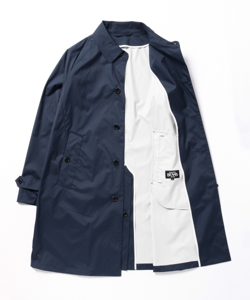 BEAMS（ビームス）の「○BEAMS / 撥水 ステンカラーコート（ステンカラーコート・メンズ・ライトグレー/ベージュ/オリーブ/ネイビー・SMALL/MEDIUM/LARGE）」の18枚目の写真