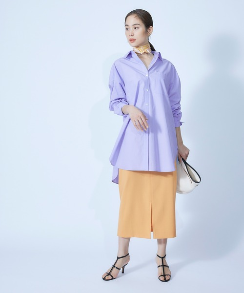 ROPE'（ロペ）の「【秋にも使える】ボウタイ付きオーバーシャツ（シャツ/ブラウス・レディース・ホワイト/ホワイト系その他/イエロー系その他/ブルー系その他4・38）」の20枚目の写真