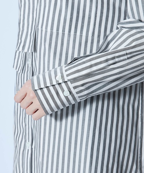 ROPE'（ロペ）の「【秋にも使える】ボウタイ付きオーバーシャツ（シャツ/ブラウス・レディース・ホワイト/ホワイト系その他/イエロー系その他/ブルー系その他4・38）」の11枚目の写真