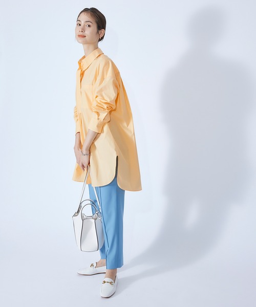 ROPE'（ロペ）の「【秋にも使える】ボウタイ付きオーバーシャツ（シャツ/ブラウス・レディース・ホワイト/ホワイト系その他/イエロー系その他/ブルー系その他4・38）」の22枚目の写真