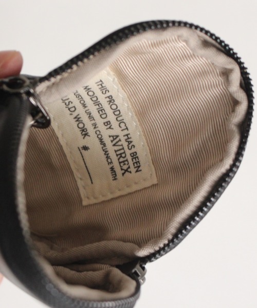 AVIREX（アヴィレックス）の「【直営店限定】ROUND COIN CASE/ ラウンドコインケース（コインケース・レディース・ブラック・FREE）」の2枚目の写真
