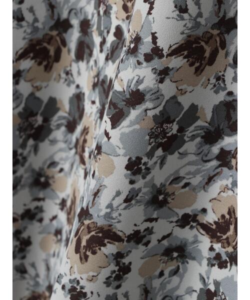 earth music&ecology（アースミュージックアンドエコロジー）の「切り替えフレアスカート（フラワー）*（スカート・レディース・ベージュ/サックスブルー・FREE）」の14枚目の写真