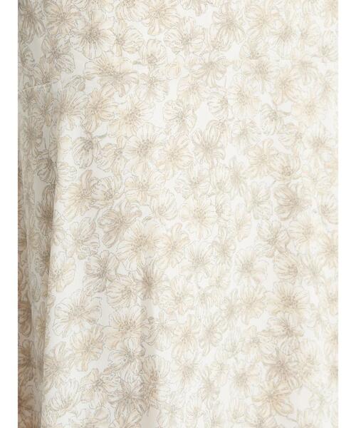 earth music&ecology（アースミュージックアンドエコロジー）の「切り替えフレアスカート（フラワー）*（スカート・レディース・ベージュ/サックスブルー・FREE）」の13枚目の写真