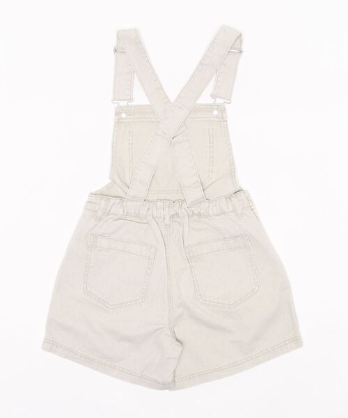 ZIDDY（ジディ）の「ZIDDY/ツイル ショートパンツ サロペット (130~160cm)（サロペット/オーバーオール・キッズ・グリーン/グレー・130/150/160/140）」の7枚目の写真