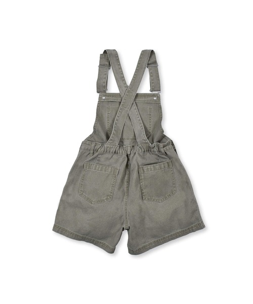 ZIDDY（ジディ）の「ZIDDY/ツイル ショートパンツ サロペット (130~160cm)（サロペット/オーバーオール・キッズ・グリーン/グレー・130/150/160/140）」の13枚目の写真