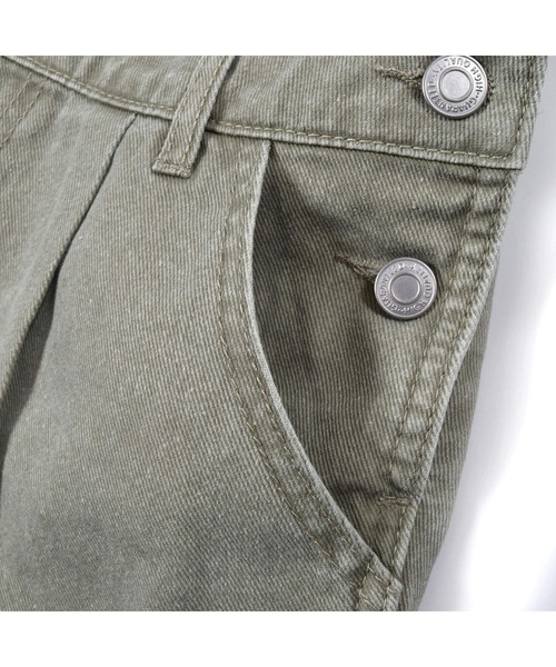 ZIDDY（ジディ）の「ZIDDY/ツイル ショートパンツ サロペット (130~160cm)（サロペット/オーバーオール・キッズ・グリーン/グレー・130/150/160/140）」の11枚目の写真