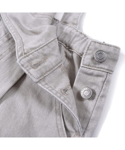 ZIDDY（ジディ）の「ZIDDY/ツイル ショートパンツ サロペット (130~160cm)（サロペット/オーバーオール・キッズ・グリーン/グレー・130/150/160/140）」の21枚目の写真