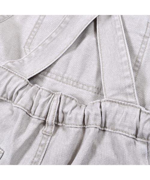 ZIDDY（ジディ）の「ZIDDY/ツイル ショートパンツ サロペット (130~160cm)（サロペット/オーバーオール・キッズ・グリーン/グレー・130/150/160/140）」の15枚目の写真