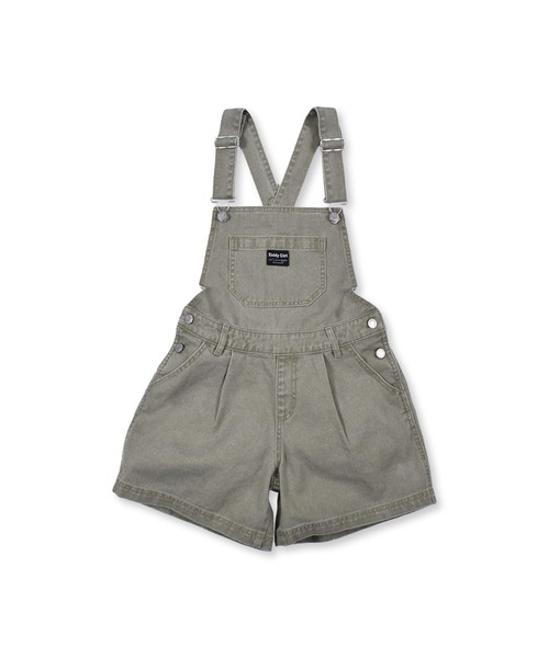 ZIDDY（ジディ）の「ZIDDY/ツイル ショートパンツ サロペット (130~160cm)（サロペット/オーバーオール・キッズ・グリーン/グレー・130/150/160/140）」の22枚目の写真