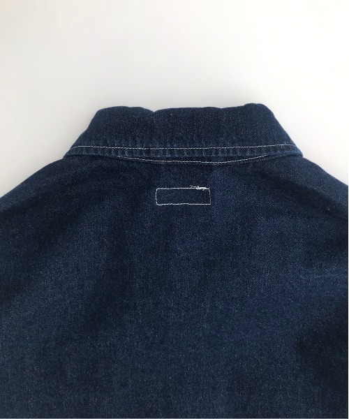 FREAK'S STORE（フリークスストア）の「ﾊﾞｲﾏﾃﾘｱﾙｶﾊﾞｰｵｰﾙ（カバーオール・メンズ・インディゴブルー/オフホワイト/キャメル・MEDIUM/LARGE）」の19枚目の写真