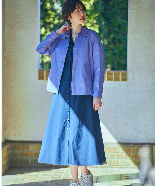 【WEB限定カラーあり・洗える】スプリングタフタ ジャケット