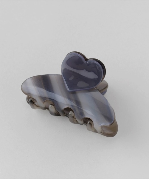 ANEMONE（アネモネ）の「ハートポイントミニバンス（バレッタ/ヘアクリップ・レディース・ブルー/グレー/ブラウン・FREE）」の5枚目の写真