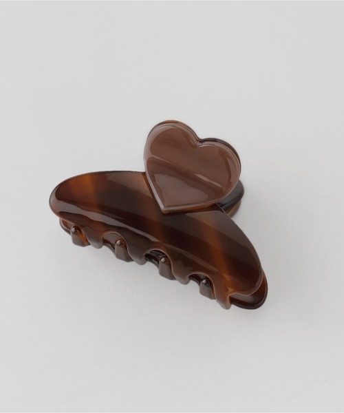 ANEMONE（アネモネ）の「ハートポイントミニバンス（バレッタ/ヘアクリップ・レディース・ブルー/グレー/ブラウン・FREE）」の8枚目の写真