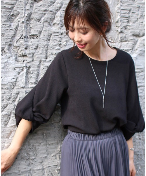 tシャツ 上品を創るつぼみ袖トップス レディース 上品を創るつぼみ袖トップス（Tシャツ/カットソー）｜Ehre style
