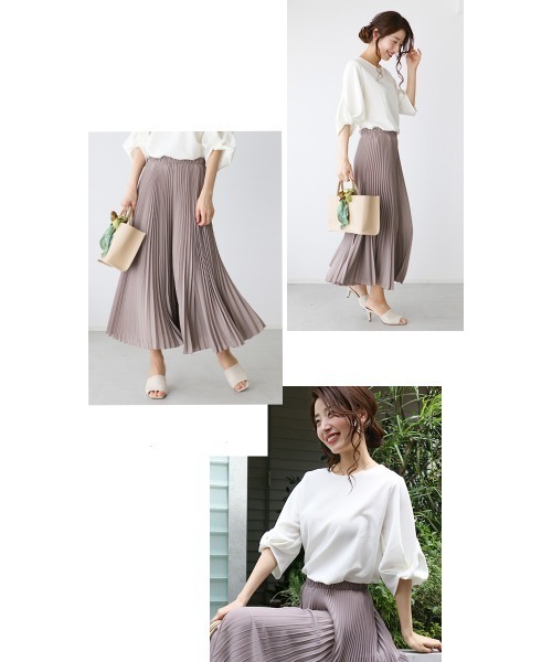Ehre style(エーレスタイル)の「上品を創るつぼみ袖トップス(Tシャツ/カットソー・レディース・ホワイト/ブラック/ベージュ/ブルー・FREE)」の13枚目の写真