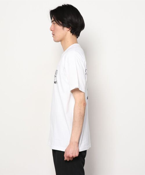 COMMON EDUCATION（コモンエデュケーション）の「S/S TEE "MELLOW OUT" / ショートスリーブ T ”メロウアウト”（Tシャツ/カットソー・メンズ・ホワイト/ブラック・MEDIUM/LARGE/X-LARGE）」の5枚目の写真