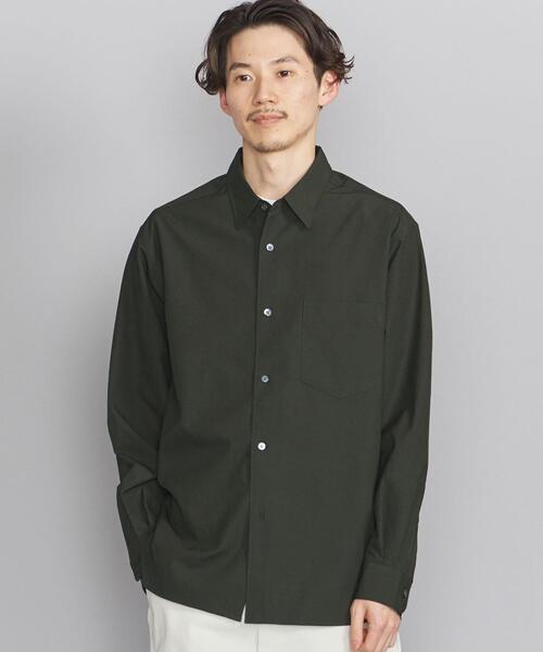 BEAUTY&YOUTH UNITED ARROWS（ビューティーアンドユースユナイテッドアローズ）の「BY バンピー ツイル  テーパード シャツ（シャツ/ブラウス・メンズ・ネイビー/ナチュラル/ダークグリーン・S/M/L/XL）」の3枚目の写真