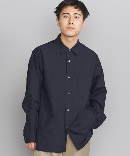 BEAUTY&YOUTH UNITED ARROWS（ビューティーアンドユースユナイテッドアローズ）の「BY バンピー ツイル  テーパード シャツ（シャツ/ブラウス・メンズ・ネイビー/ナチュラル/ダークグリーン・S/M/L/XL）」の8枚目の写真