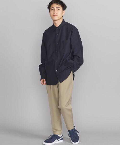 BEAUTY&YOUTH UNITED ARROWS（ビューティーアンドユースユナイテッドアローズ）の「BY バンピー ツイル  テーパード シャツ（シャツ/ブラウス・メンズ・ネイビー/ナチュラル/ダークグリーン・S/M/L/XL）」の9枚目の写真