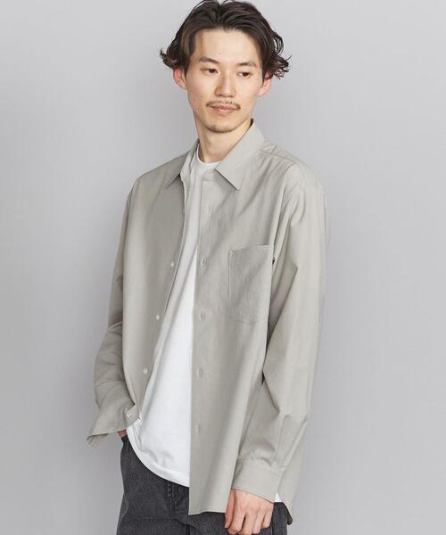 BEAUTY&YOUTH UNITED ARROWS（ビューティーアンドユースユナイテッドアローズ）の「BY バンピー ツイル  テーパード シャツ（シャツ/ブラウス・メンズ・ネイビー/ナチュラル/ダークグリーン・S/M/L/XL）」の13枚目の写真