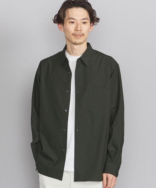 BEAUTY&YOUTH UNITED ARROWS（ビューティーアンドユースユナイテッドアローズ）の「BY バンピー ツイル  テーパード シャツ（シャツ/ブラウス・メンズ・ネイビー/ナチュラル/ダークグリーン・S/M/L/XL）」の15枚目の写真