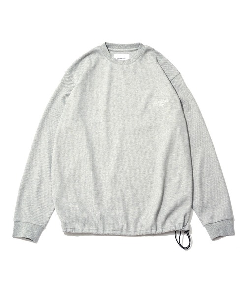 MAISON CLUB（メゾンクラブ）の「【MAISON CLUB】Thermal Crewneck Sweater Tee KKP/　サーマルクルーネックスウェット（スウェット・メンズ・ブルー/ブラック系その他2/ブラック系その他3/ブラック/ネイビー/グレー/グレー系その他2/ブラック系その他4/ホワイト・3/4/5/6/1/2/M/L）」の12枚目の写真