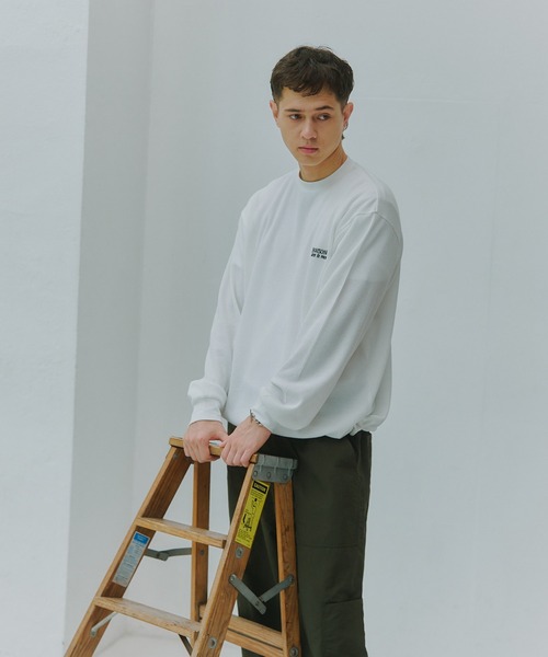 MAISON CLUB（メゾンクラブ）の「【MAISON CLUB】Thermal Crewneck Sweater Tee KKP/　サーマルクルーネックスウェット（スウェット・メンズ・ブルー/ブラック系その他2/ブラック系その他3/ブラック/ネイビー/グレー/グレー系その他2/ブラック系その他4/ホワイト・3/4/5/6/1/2/M/L）」の15枚目の写真