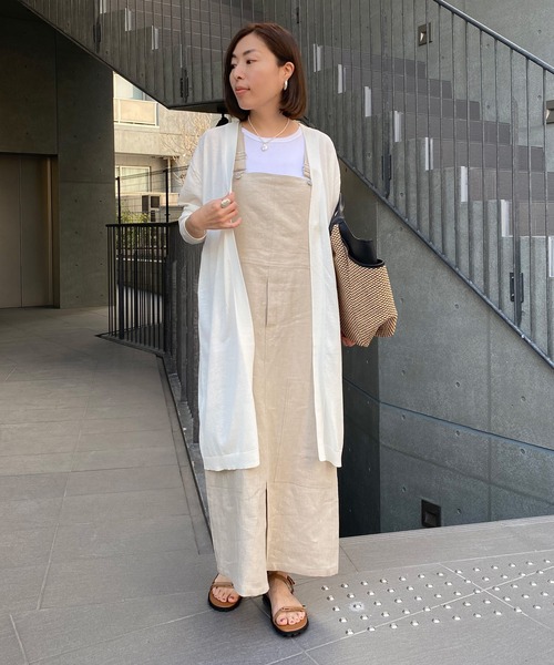 RIVE DROITE（リヴドロワ）の「ICECOTTONトッパーカーディガン（カーディガン/ボレロ・レディース・グレー系その他/ブルー/オフホワイト・FREE）」の10枚目の写真