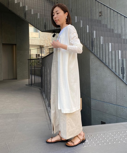 RIVE DROITE（リヴドロワ）の「ICECOTTONトッパーカーディガン（カーディガン/ボレロ・レディース・グレー系その他/ブルー/オフホワイト・FREE）」の11枚目の写真