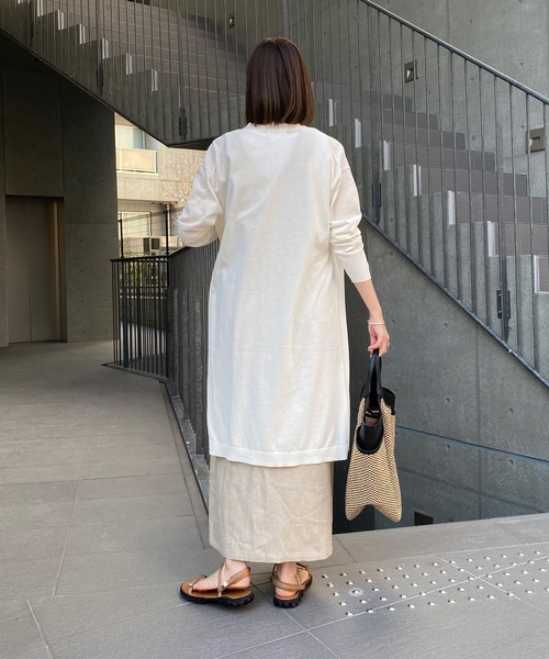 RIVE DROITE（リヴドロワ）の「ICECOTTONトッパーカーディガン（カーディガン/ボレロ・レディース・グレー系その他/ブルー/オフホワイト・FREE）」の12枚目の写真