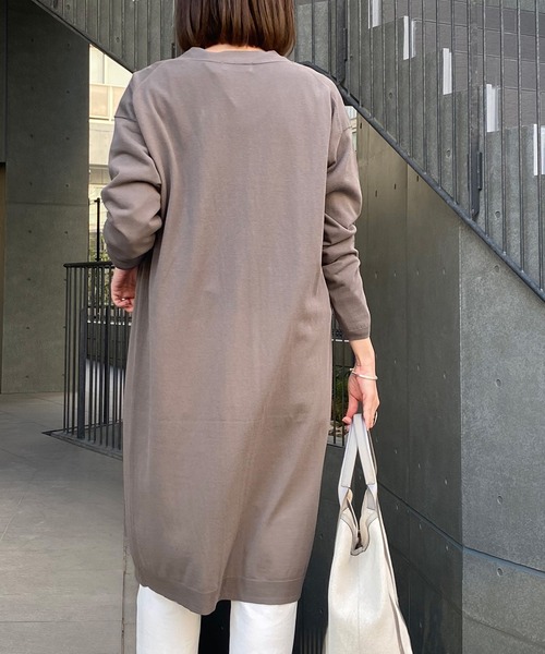 RIVE DROITE（リヴドロワ）の「ICECOTTONトッパーカーディガン（カーディガン/ボレロ・レディース・グレー系その他/ブルー/オフホワイト・FREE）」の8枚目の写真