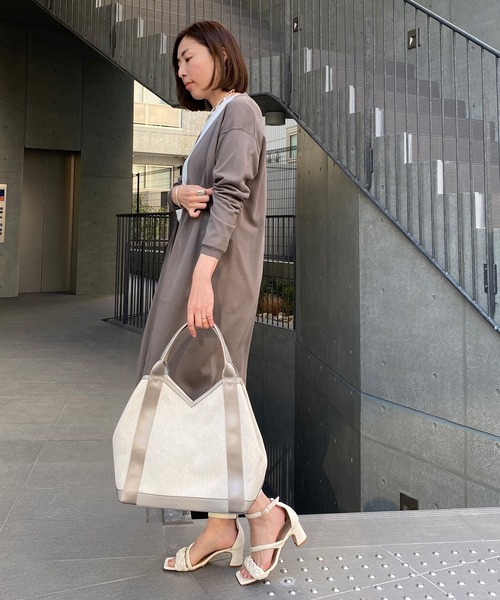 RIVE DROITE（リヴドロワ）の「ICECOTTONトッパーカーディガン（カーディガン/ボレロ・レディース・グレー系その他/ブルー/オフホワイト・FREE）」の14枚目の写真