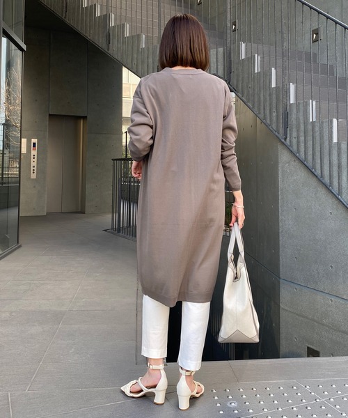 RIVE DROITE（リヴドロワ）の「ICECOTTONトッパーカーディガン（カーディガン/ボレロ・レディース・グレー系その他/ブルー/オフホワイト・FREE）」の15枚目の写真