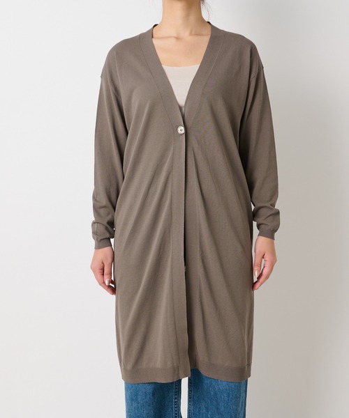 RIVE DROITE（リヴドロワ）の「ICECOTTONトッパーカーディガン（カーディガン/ボレロ・レディース・グレー系その他/ブルー/オフホワイト・FREE）」の18枚目の写真