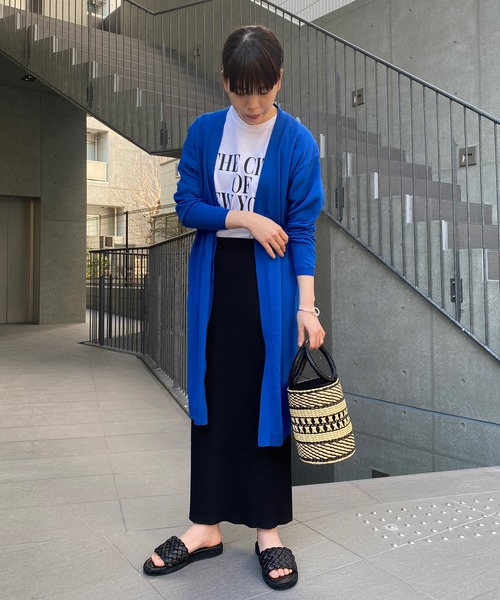 RIVE DROITE（リヴドロワ）の「ICECOTTONトッパーカーディガン（カーディガン/ボレロ・レディース・グレー系その他/ブルー/オフホワイト・FREE）」の16枚目の写真